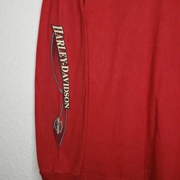 Vintage Harley Davidson Mens Motorcycles Long Sleeve Shirt Size L Logo USA Biker - Picture 4 of 16
